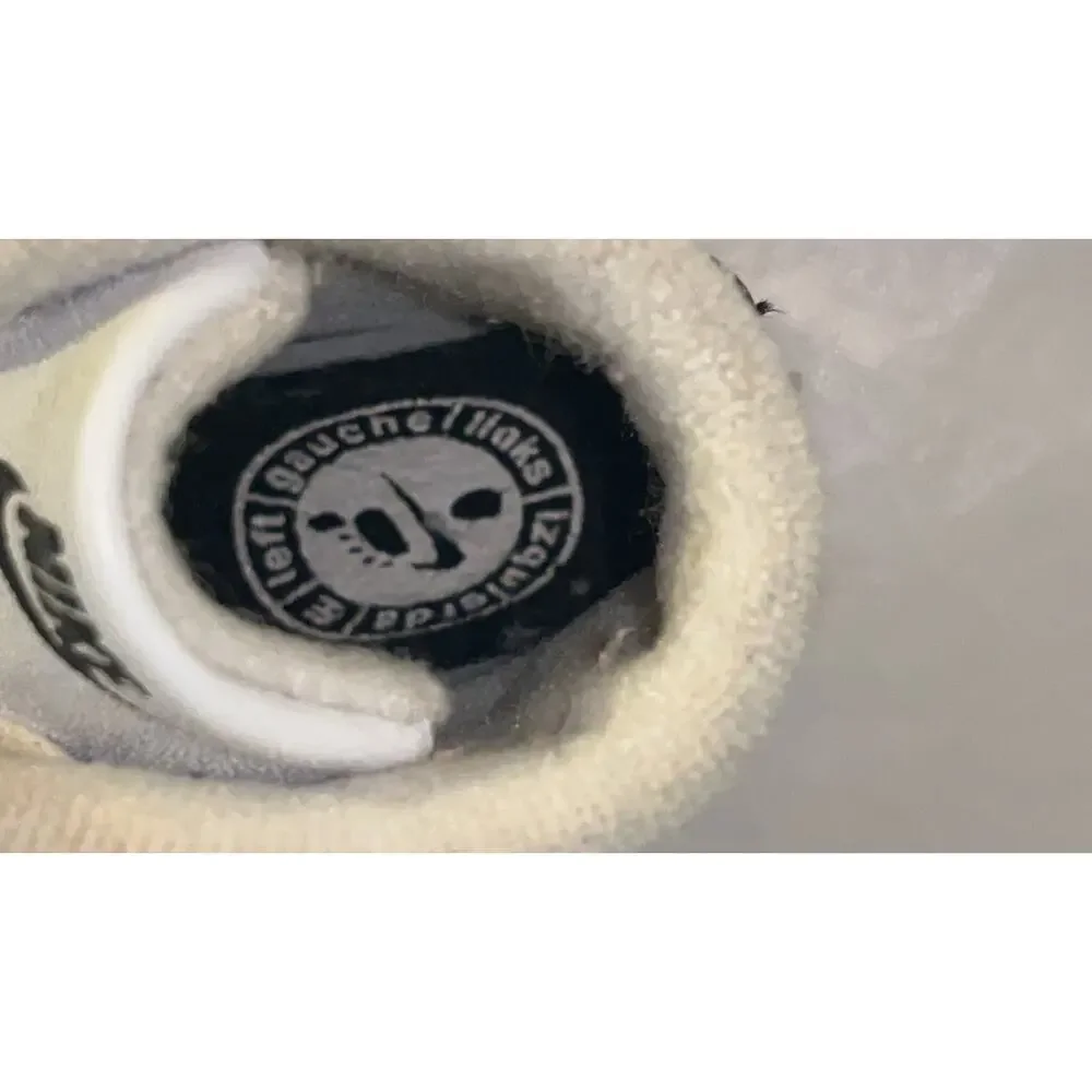 Nike Force 1 Crib (CB) Baby Shoes Size 2C & White Beanie Hat Infant Set